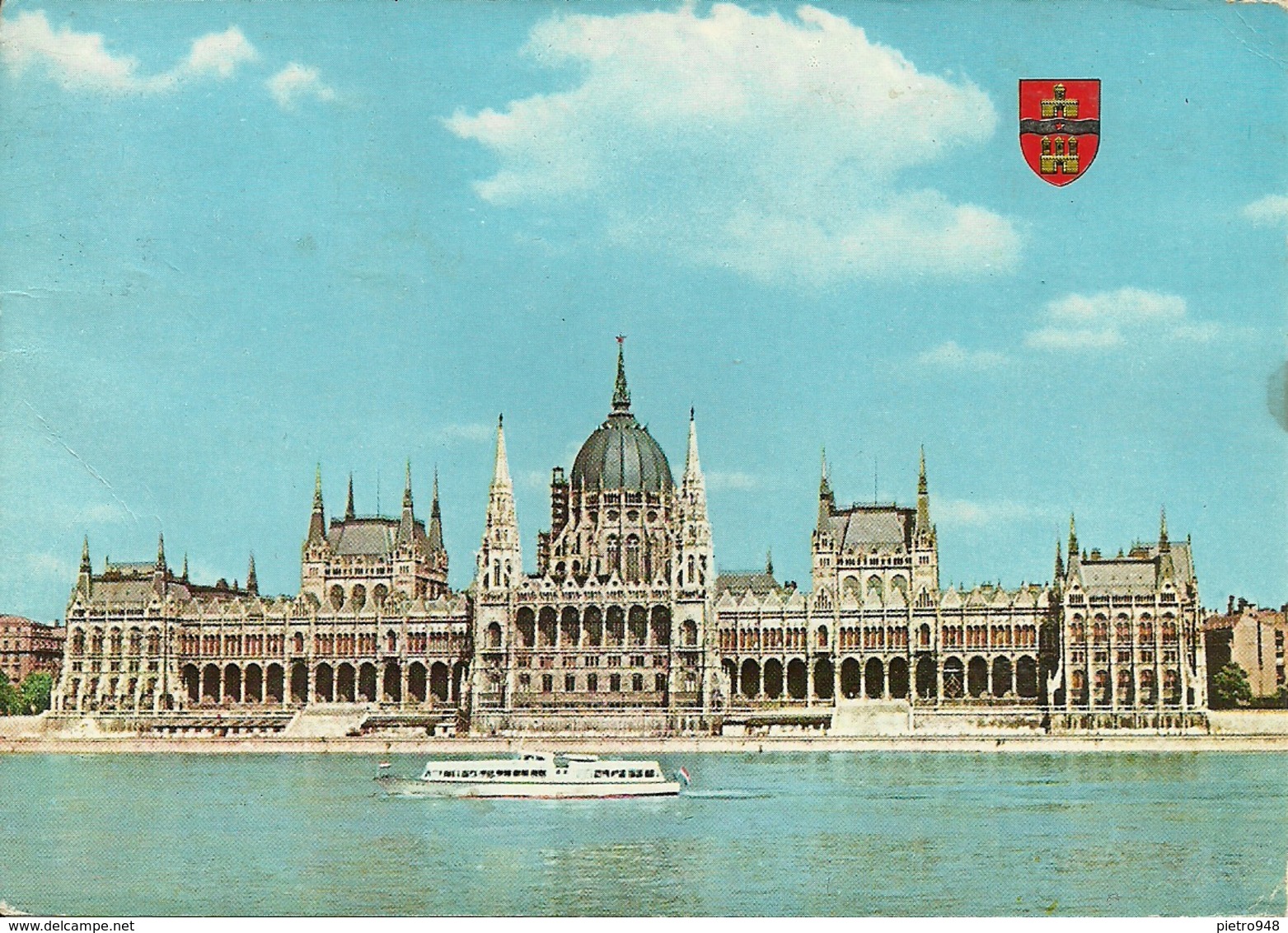 Budapest (Hungary, Ungheria) Orszaghaz, Parlament, Parliament, Parlamento E Danubio - Hongrie