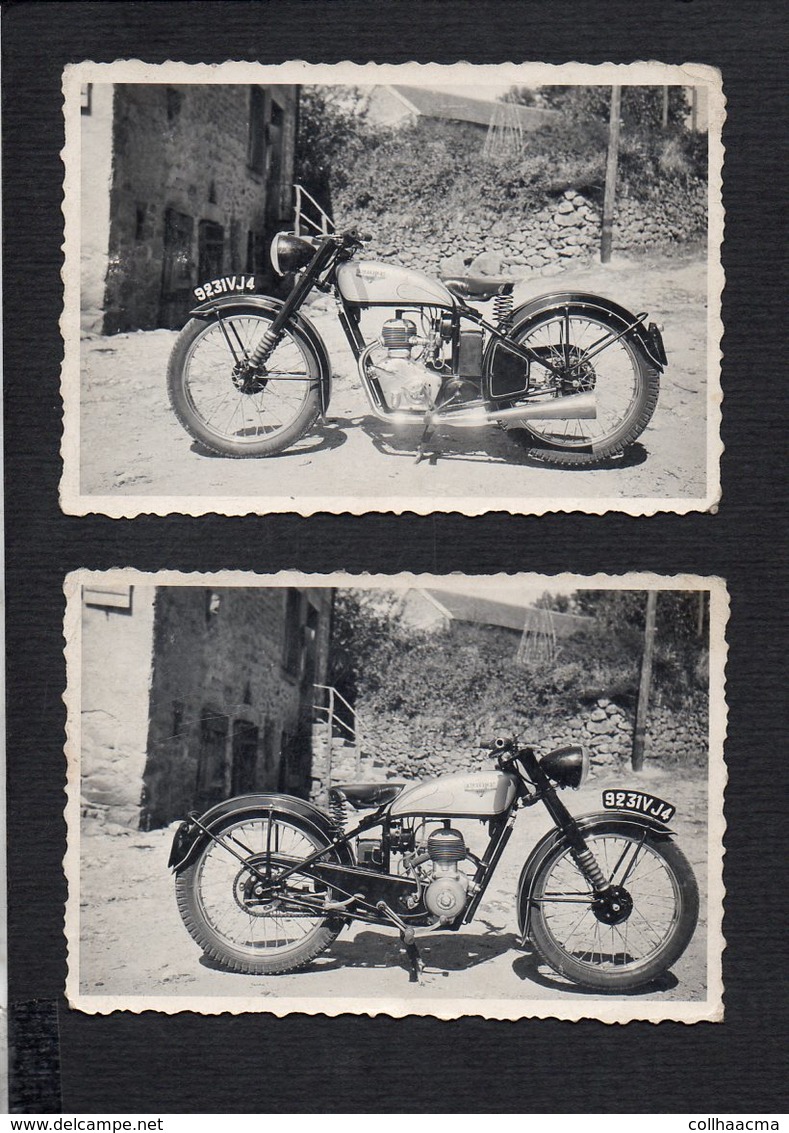 Photographie Motocyclette Ou Moto / 2 Photos Originales D'une Motoconfort D45 (  à Suresnes 92 ) - Autres & Non Classés