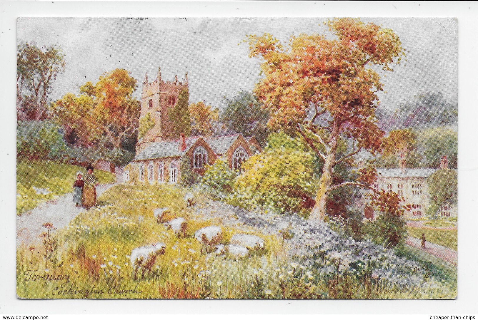 Torquay - Cockington Church - H.B. Wimbush - Tuck Oilette 7368 - Torquay