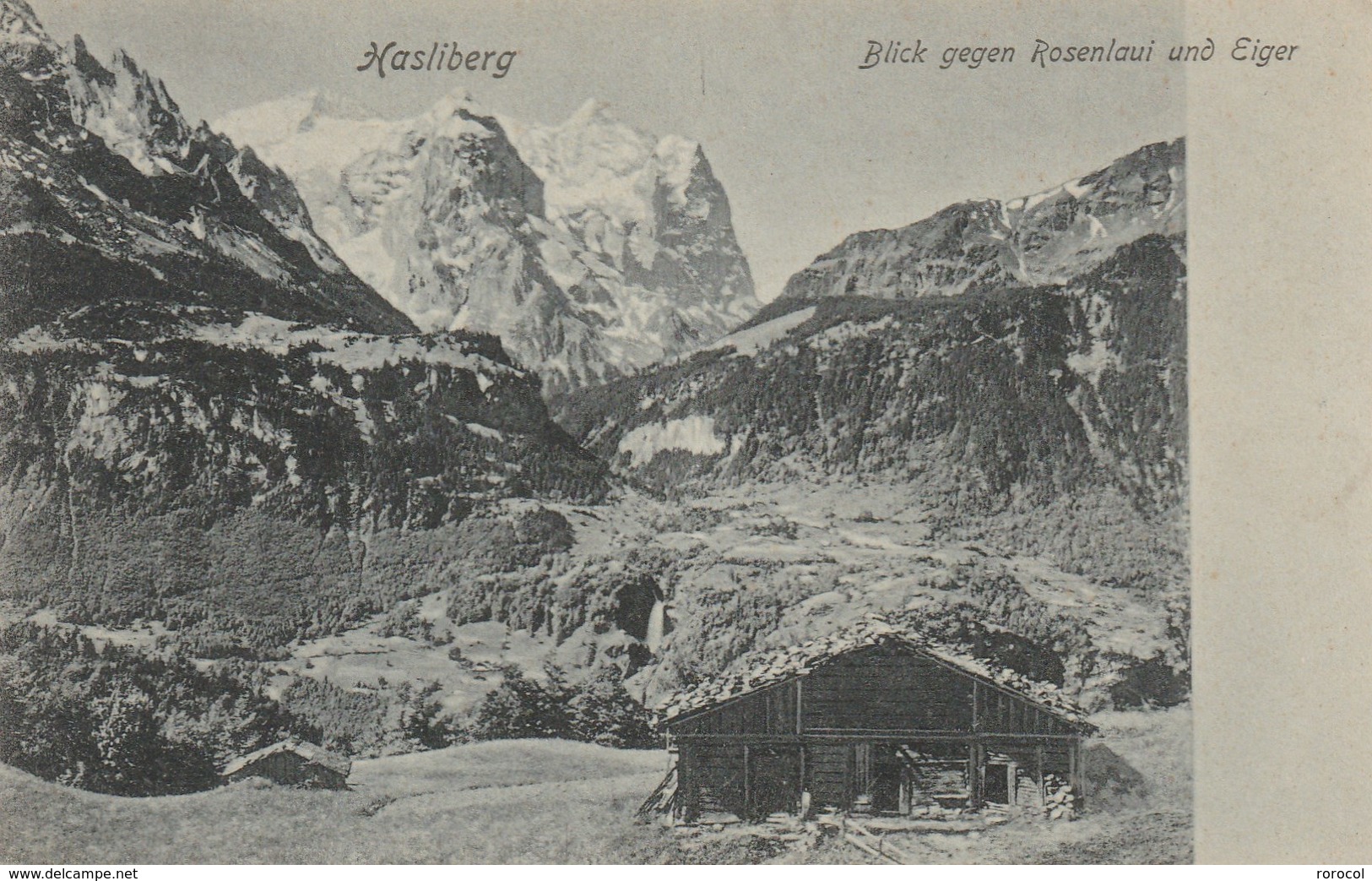 CP HASLIBERG Blick Gegen Rosenlaui Und Eiger - Hasliberg