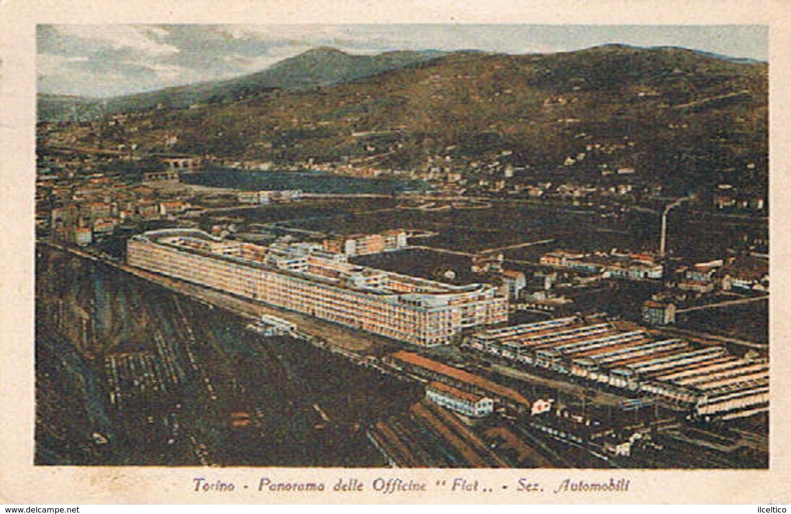 TORINO  - OFFICINE " FIAT "  SEZ. AUTOMOBILI  - 1928 - Trasporti