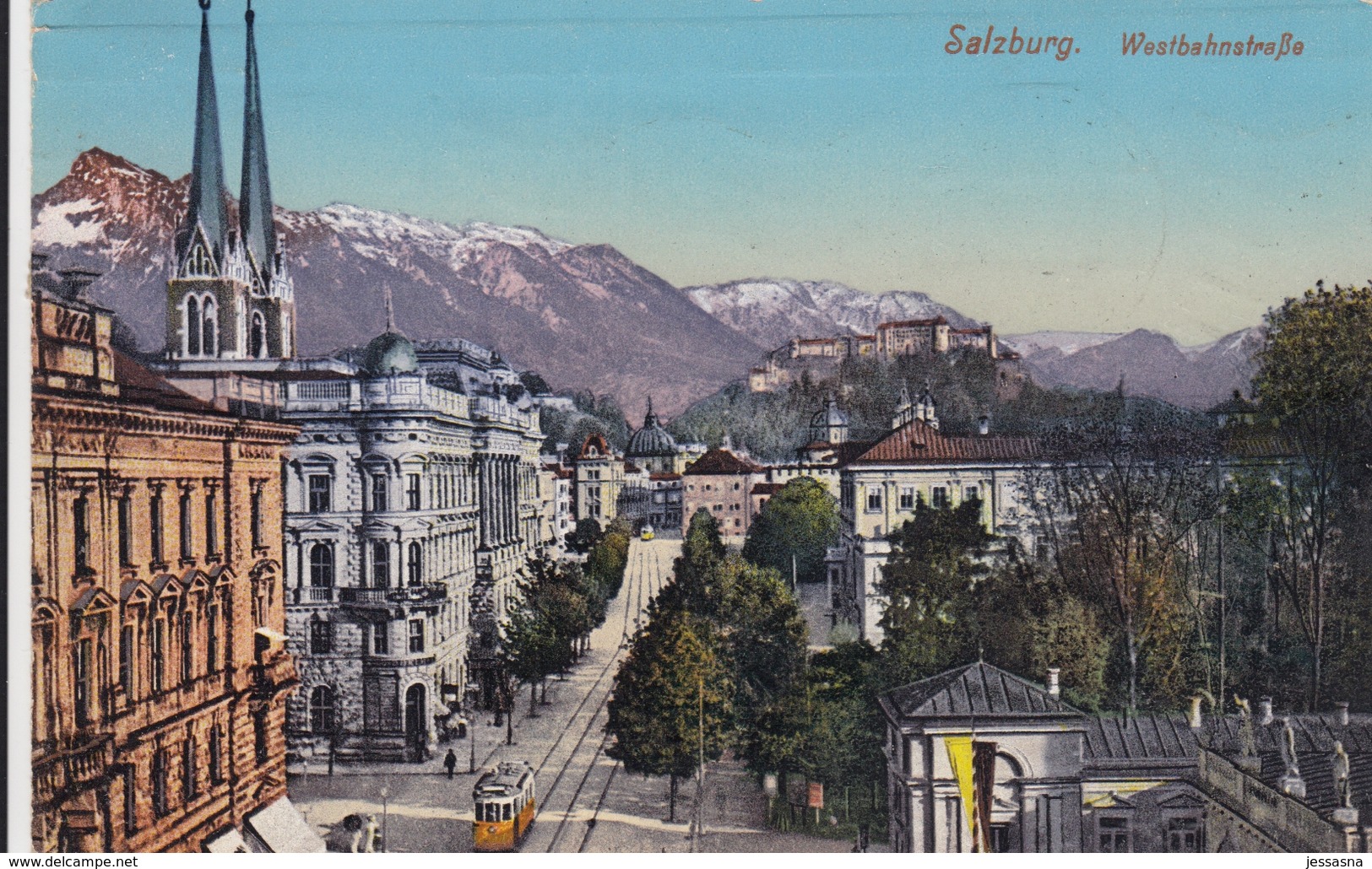 AK - Salzburg - Westbahnstrasse Mit Alter Strassenbahn - 1913 - Salzburg Stadt