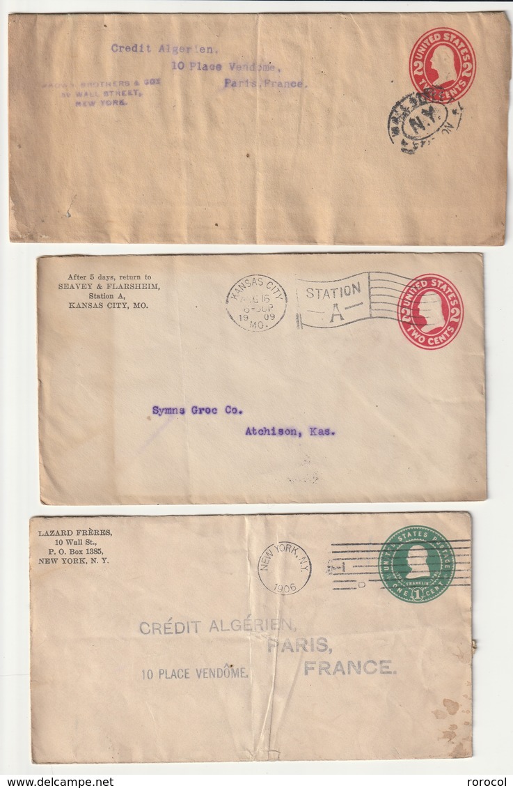 LOT ENTIER POSTAL - 1901-20