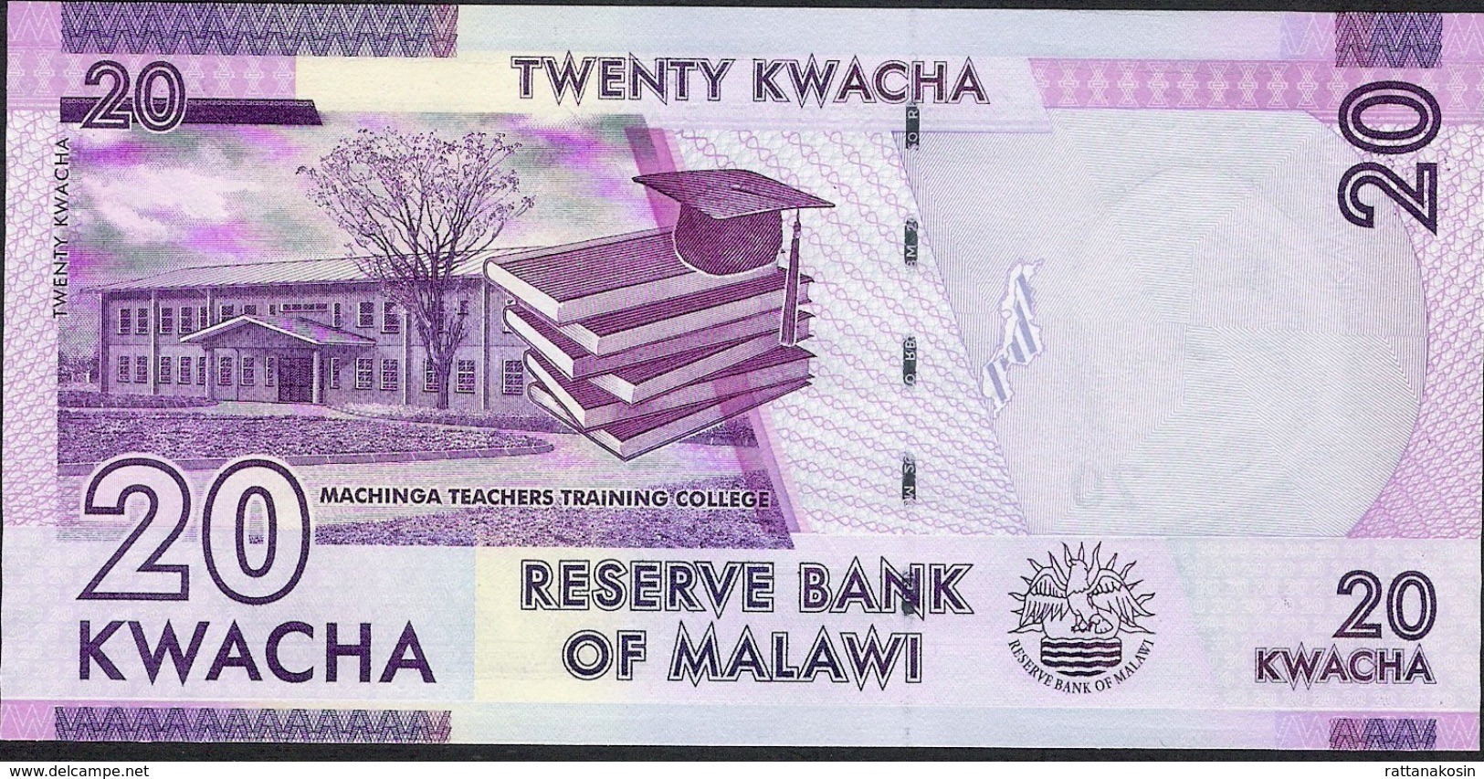 MALAWI P57d 20 KWACHA  2017   UNC. - Malawi