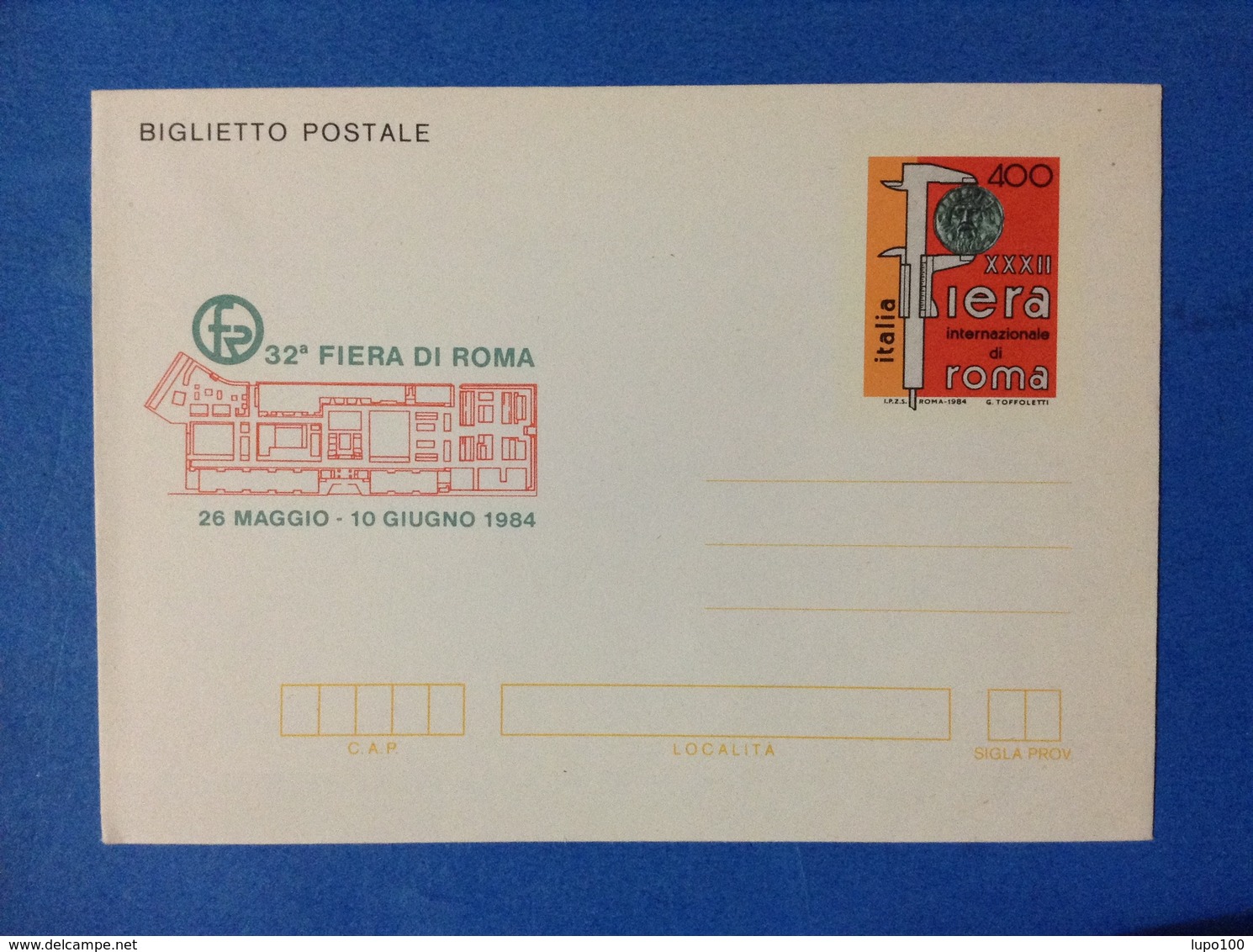 1984 ITALIA BIGLIETTO POSTALE NUOVO MNH** - FIERA DI ROMA - Interi Postali