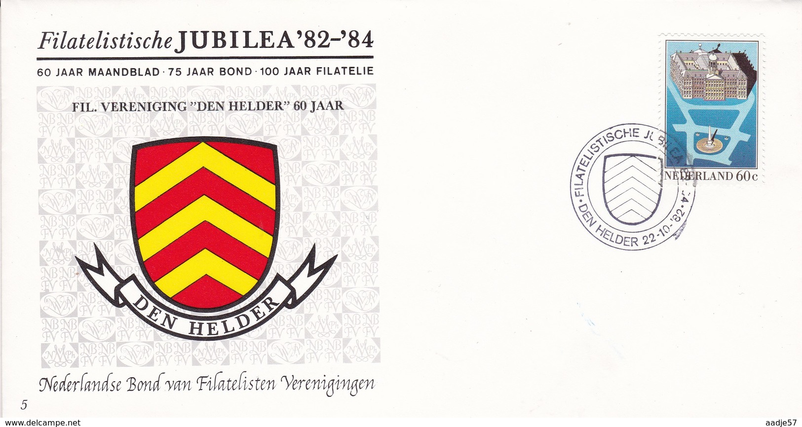 Nederland - Filatelistische Jubilea '82-'84 - Den Helder - Nummer 5 - NVPH 1274 - Poststempel