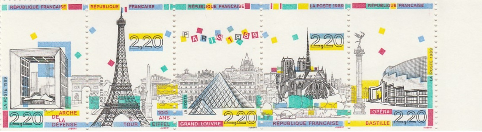 FRANCE 1989  N° 2583A** PANORAMA PARIS LA BANDE - Unused Stamps