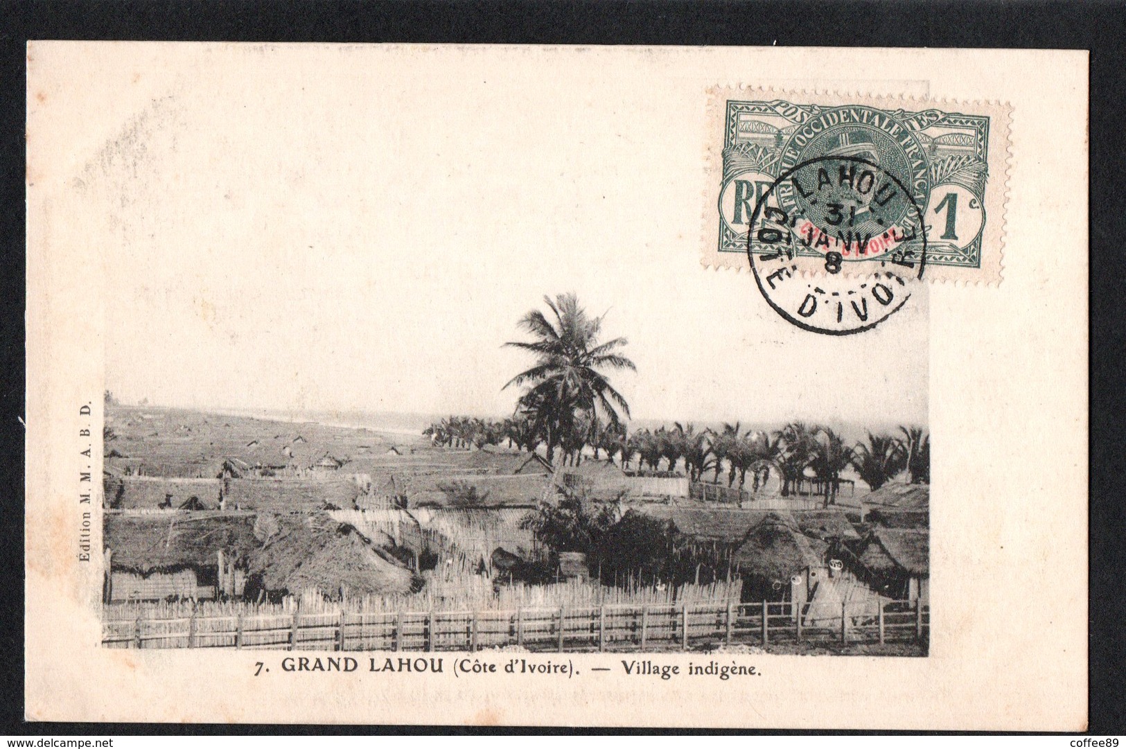 AFRIQUE - COTE D'IVOIRE - GRAND LAHOU - Village Indigène - Côte-d'Ivoire