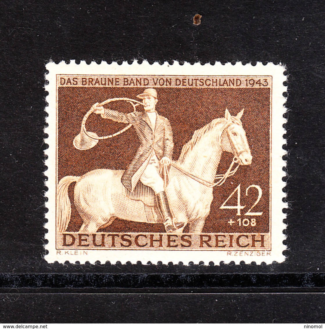 Germania Reich - 1943. Corsa Ippica " Ruban Brun ". Horse Racing. MNH, Fresh - Ippica