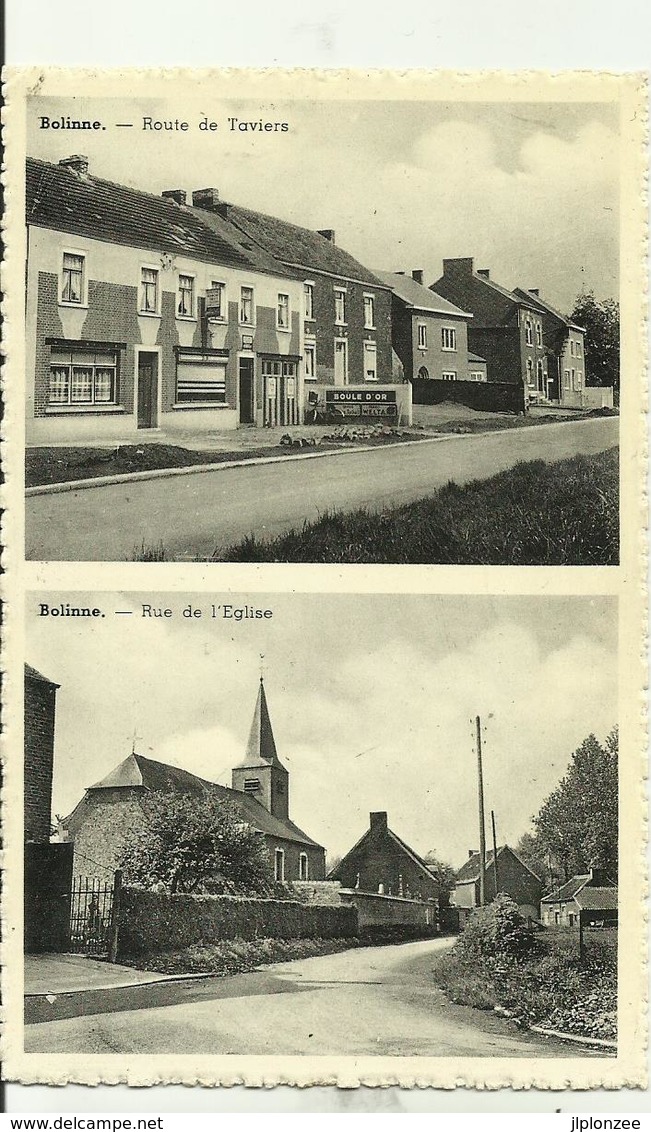 BOLINNE   Route De Taviers Et Rue De L ' église. - Eghezée