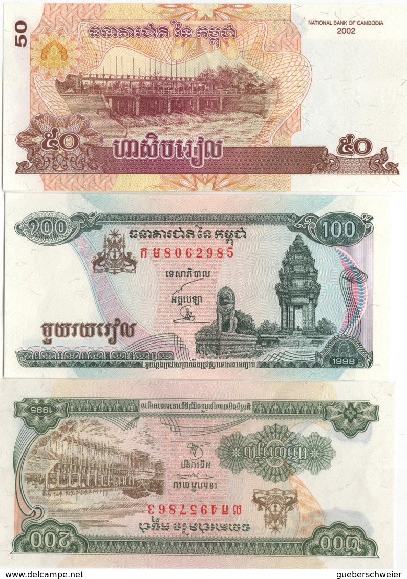 B33 - CAMBODGE Lot De 5 Billets 1er Choix - Cambodge