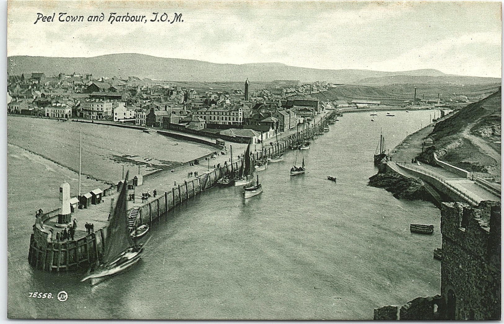 Peel Town And Harbour, Isle Of Man - Man (Eiland)