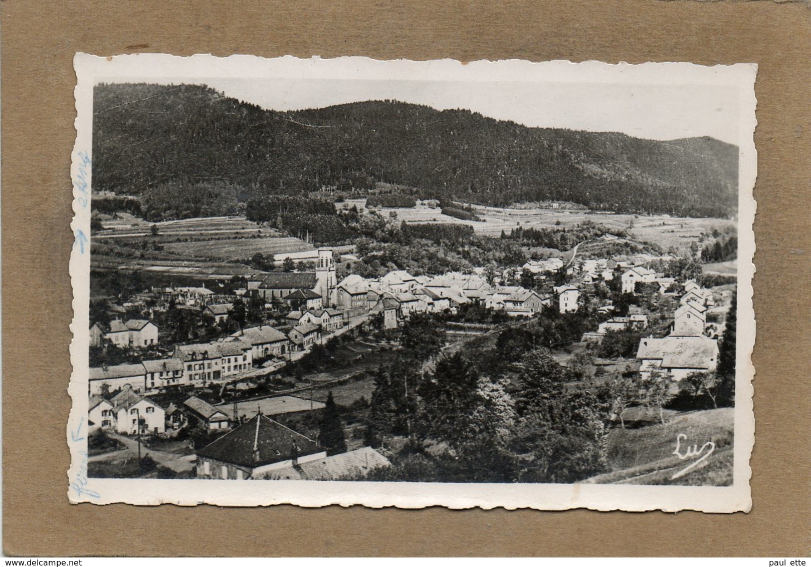 CPSM Dentelée - MOUSSEY (88) - Vue Aérienne D'un Quartier Du Bourg Dans Les Années 50 - Moussey