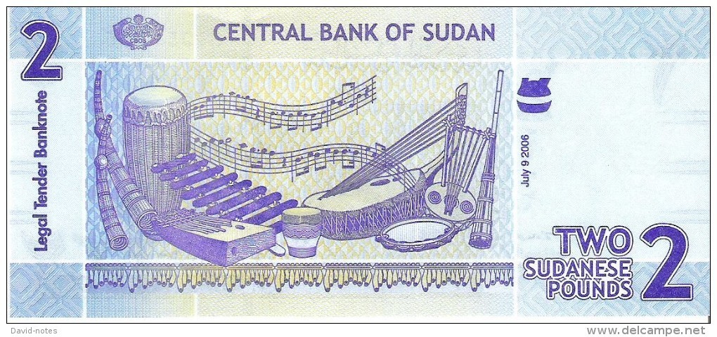 Sudan - Pick 65 - 2 Pounds 2006 - Unc - Sudan