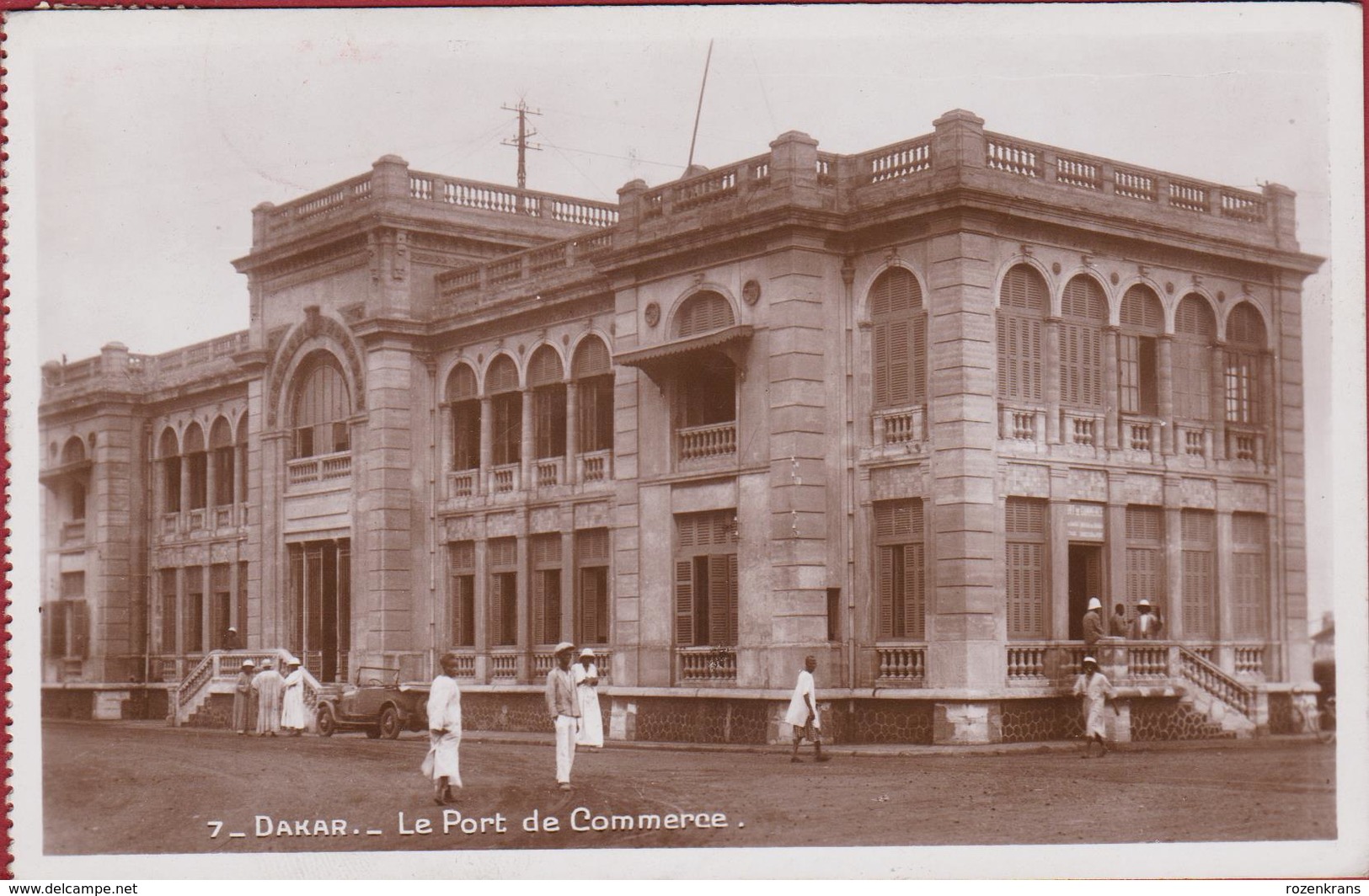 SENEGAL - DAKAR - Le Port De Commerce Epoque Coloniale Colonie Timbre Afrika Afrique Africa CMB Compagnie Maritime Belge - Senegal