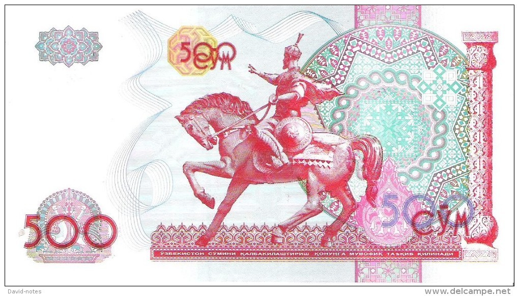 Uzbekistan - Pick 81 - 500 Sum 1999 - Unc - Uzbekistan