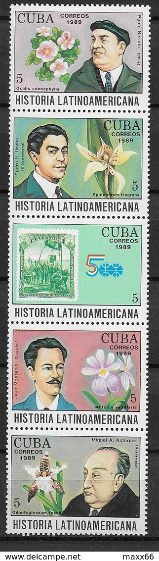 CUBA MNH - 1989 Latin American History - Vari ¢ - Michel CU 3314 - 3333 - Neufs