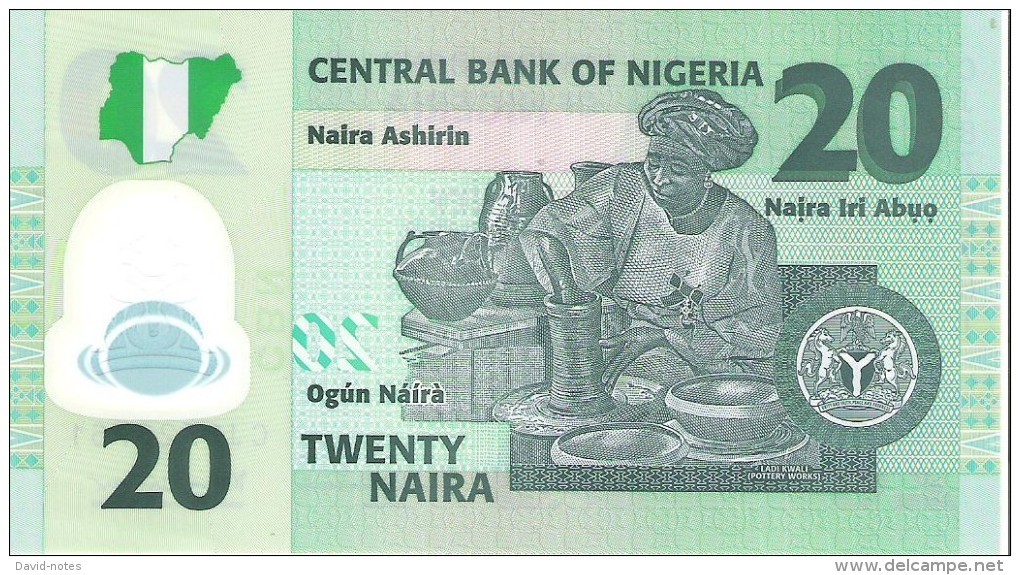 Nigeria - Pick 34i - 20 Naira 2013 - Unc - Nigeria