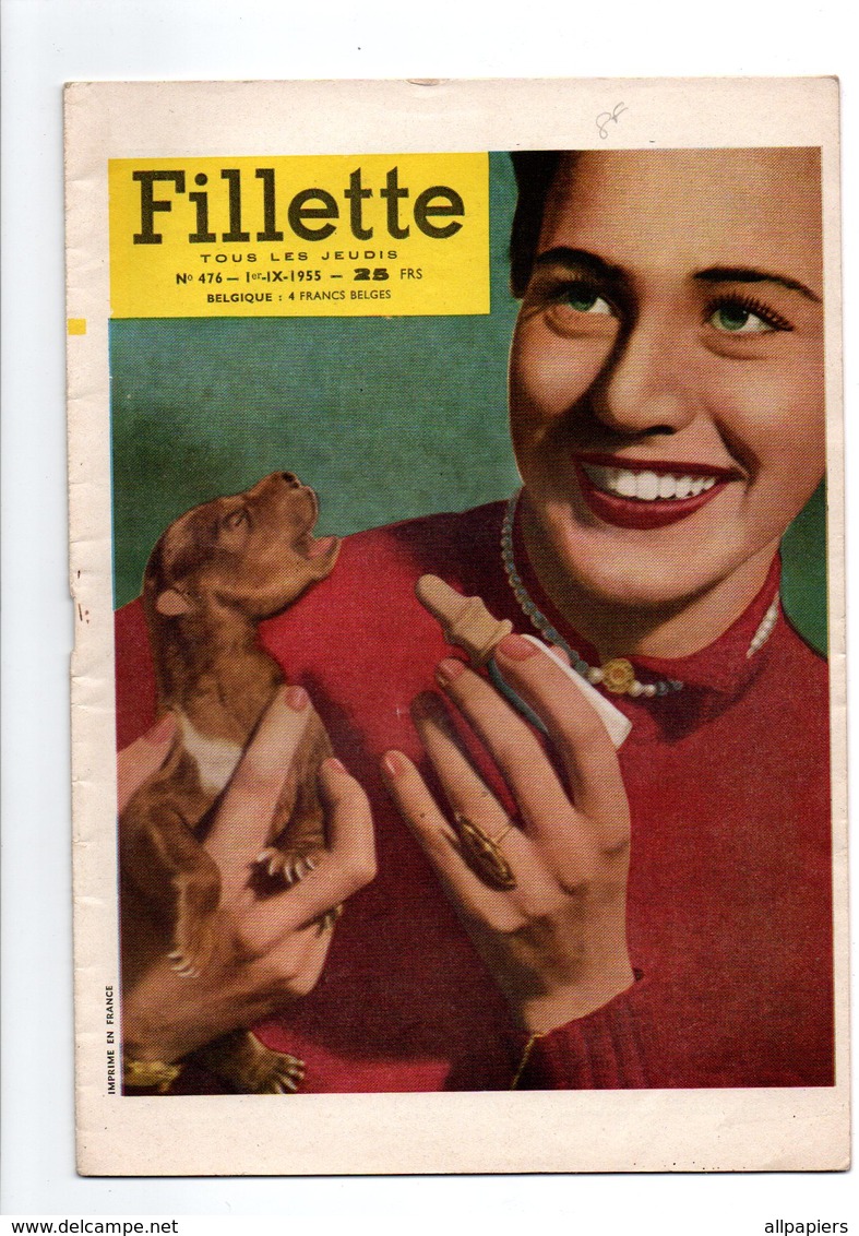 Fillette N°476 Ursula Bébé Ourson - La Petite Idole D'argile - Pauvre Aggie - Le Comte De Monte-Cristo De 1955 - Fillette