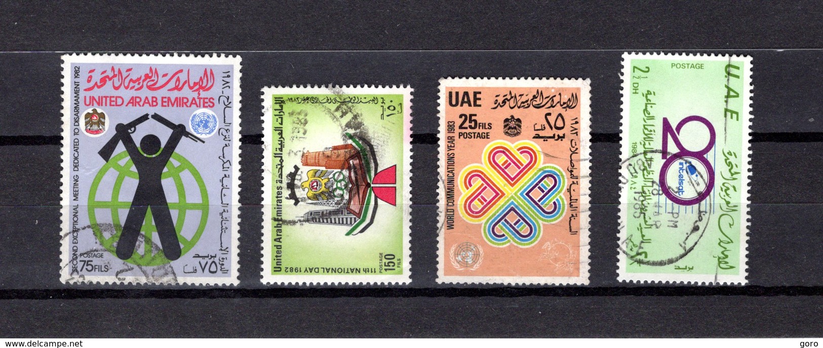 Emiratoa Arabes Unidos  1982-83  .  Y&T  Nº   146-152-155-160 - Emiratos Árabes Unidos