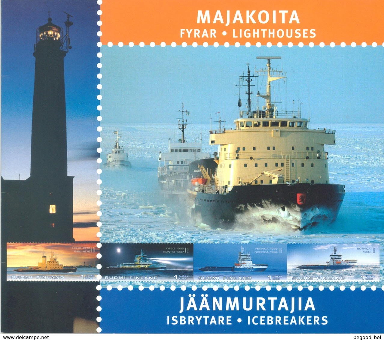 FINLAND - 2003 2005 - MNH/** - COLLECTOR LIGHTHOUSES ICEBREAKERS - Yv BLOC 21 BOOKLET C1730 - Lot 18985 - Neufs