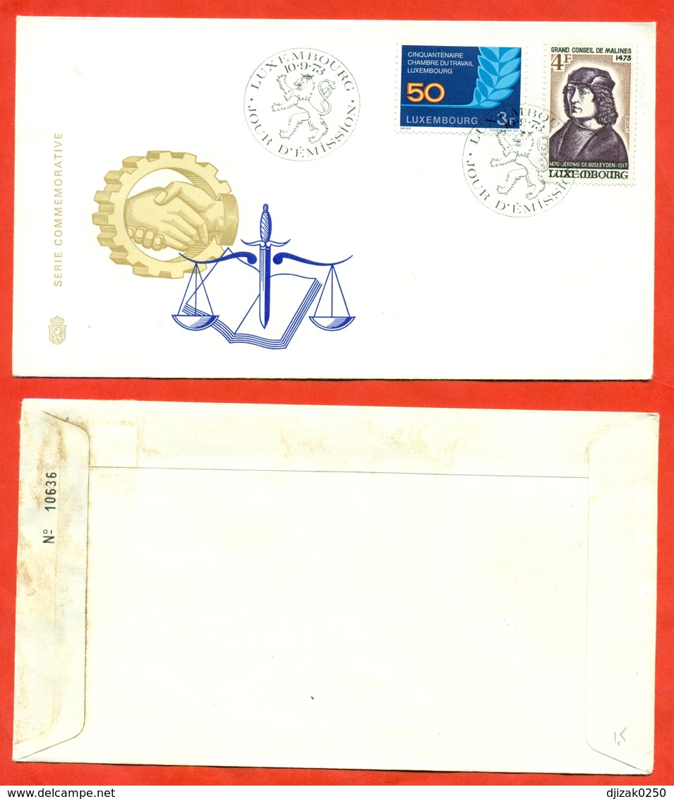 Luxemburg 1973.Stampo Of A Lion.FDC. - Big Cats (cats Of Prey)