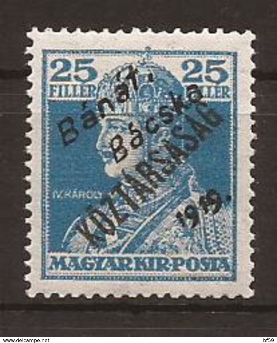 HONGRIE BACSKA - 1919 - N° 30 - NEUF XX MNH - Banat-Bacska