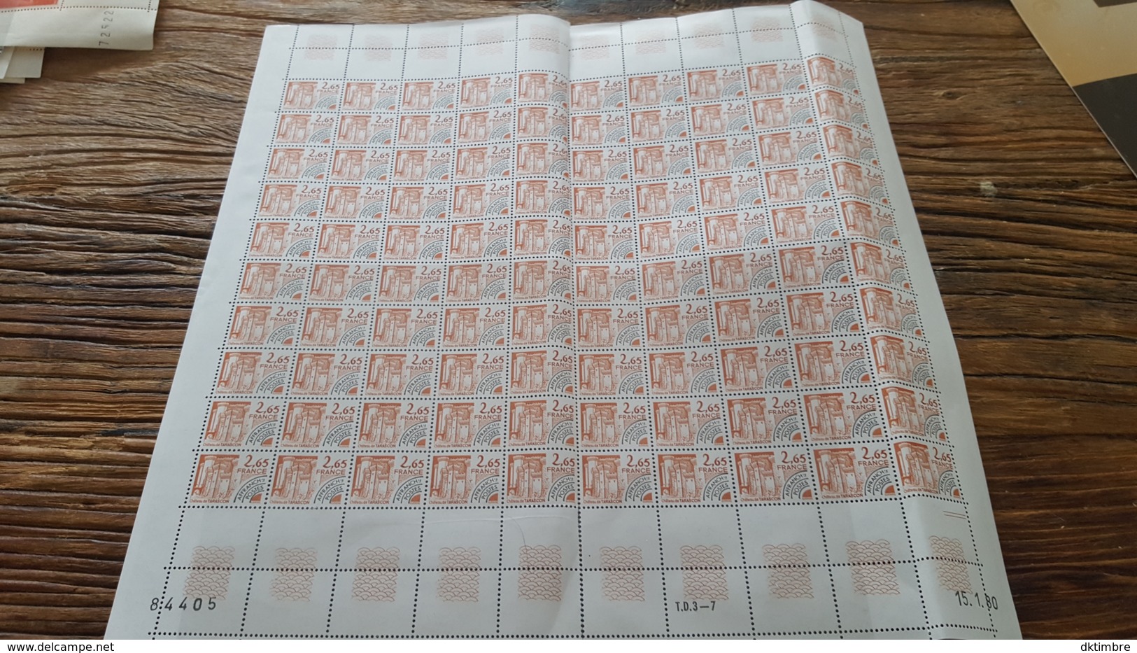 LOT 438872 TIMBRE DE FRANCE NEUF** LUXE N°169 VALEUR 150 EUROS  FEUILLE - Feuilles Complètes