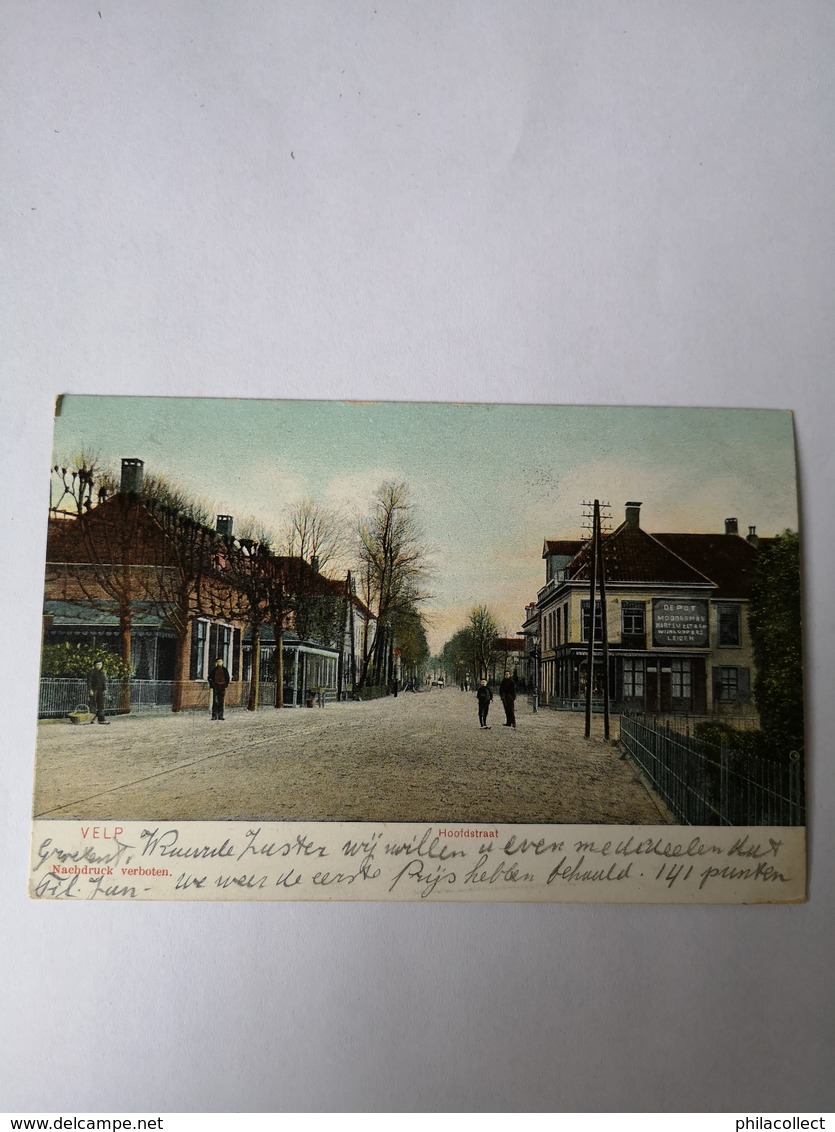 Velp (Gld.) Hoofdstraat (niet Standaard) 1906 - Velp / Rozendaal