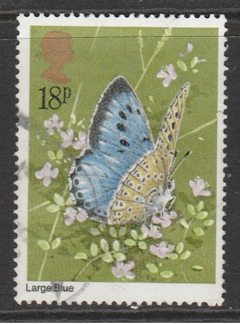 GB 1981 Butterflies 18 P Multicolored 0 Used SG 1152 - Used Stamps