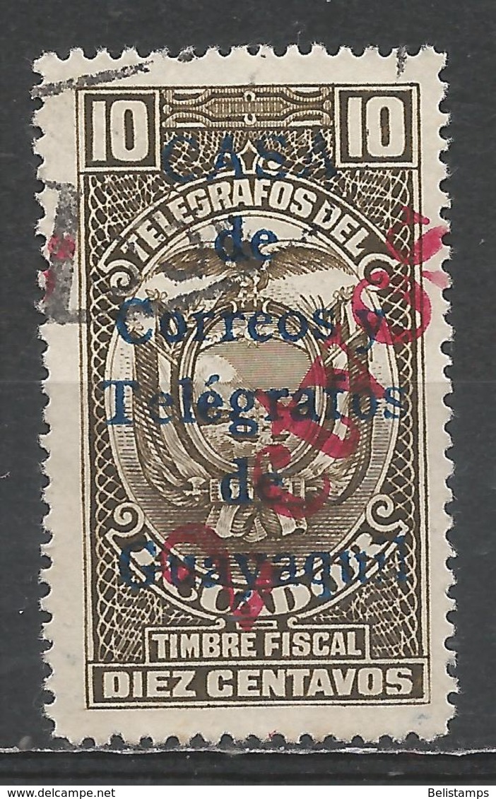 Ecuador 1934. Scott #RA27 (U) Arms Of Ecuador, Telegraph Stamp ** - Ecuador