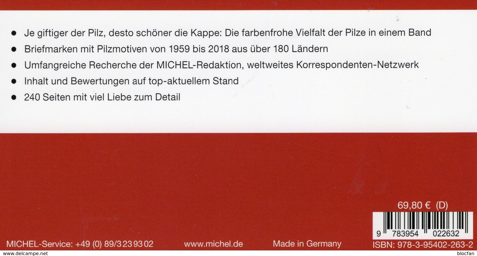 Motive Pilze 1.Auflage MICHEL 2018 Neu 70€ Stamps Catalogue Flora Mushrooms Of All The World ISBN 978-3-95402-263-2 - Sapere