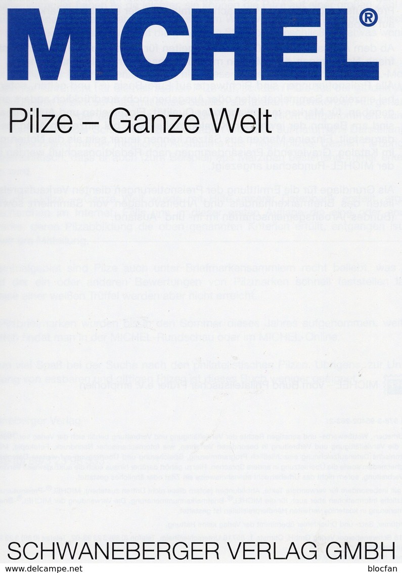 Motive Pilze 1.Auflage MICHEL 2018 Neu 70€ Stamps Catalogue Flora Mushrooms Of All The World ISBN 978-3-95402-263-2 - Sapere