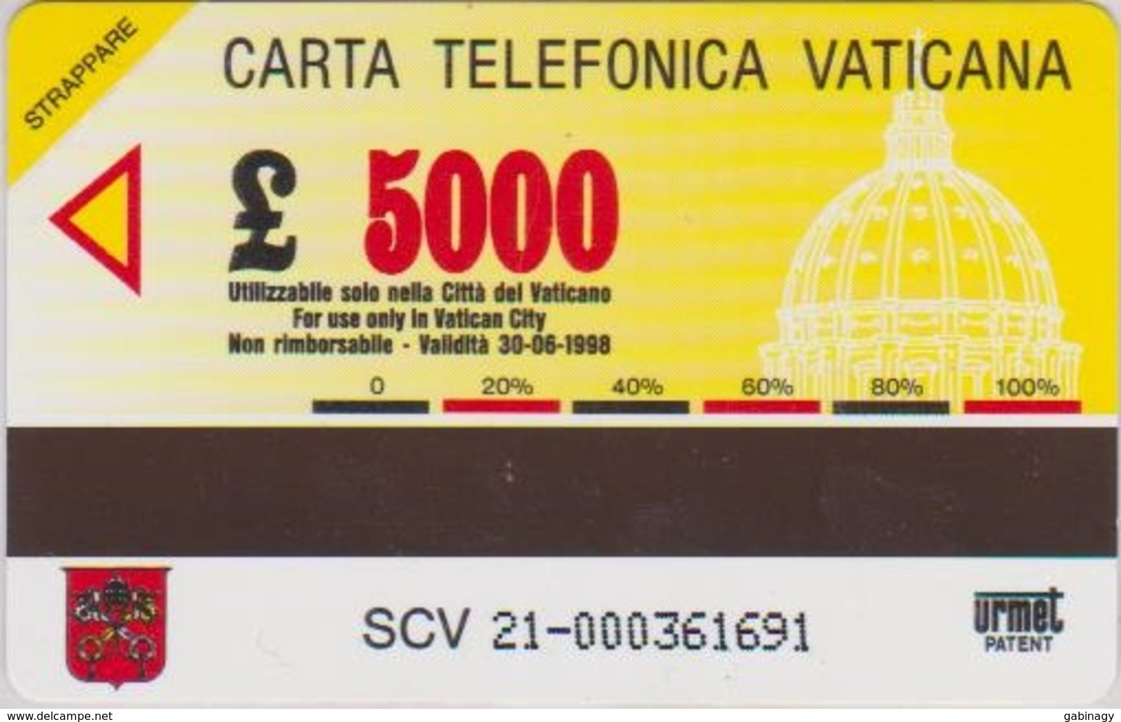 VATICAN - SCV-021 - KAROL WOJTYLA - POPE - PAPA - MINT - Vatikan