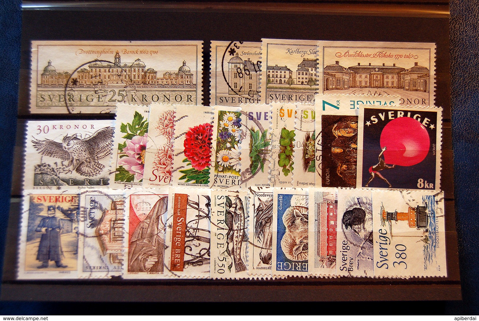 Sweden Suede - Small Batch Of 24 Stamps Used - Verzamelingen