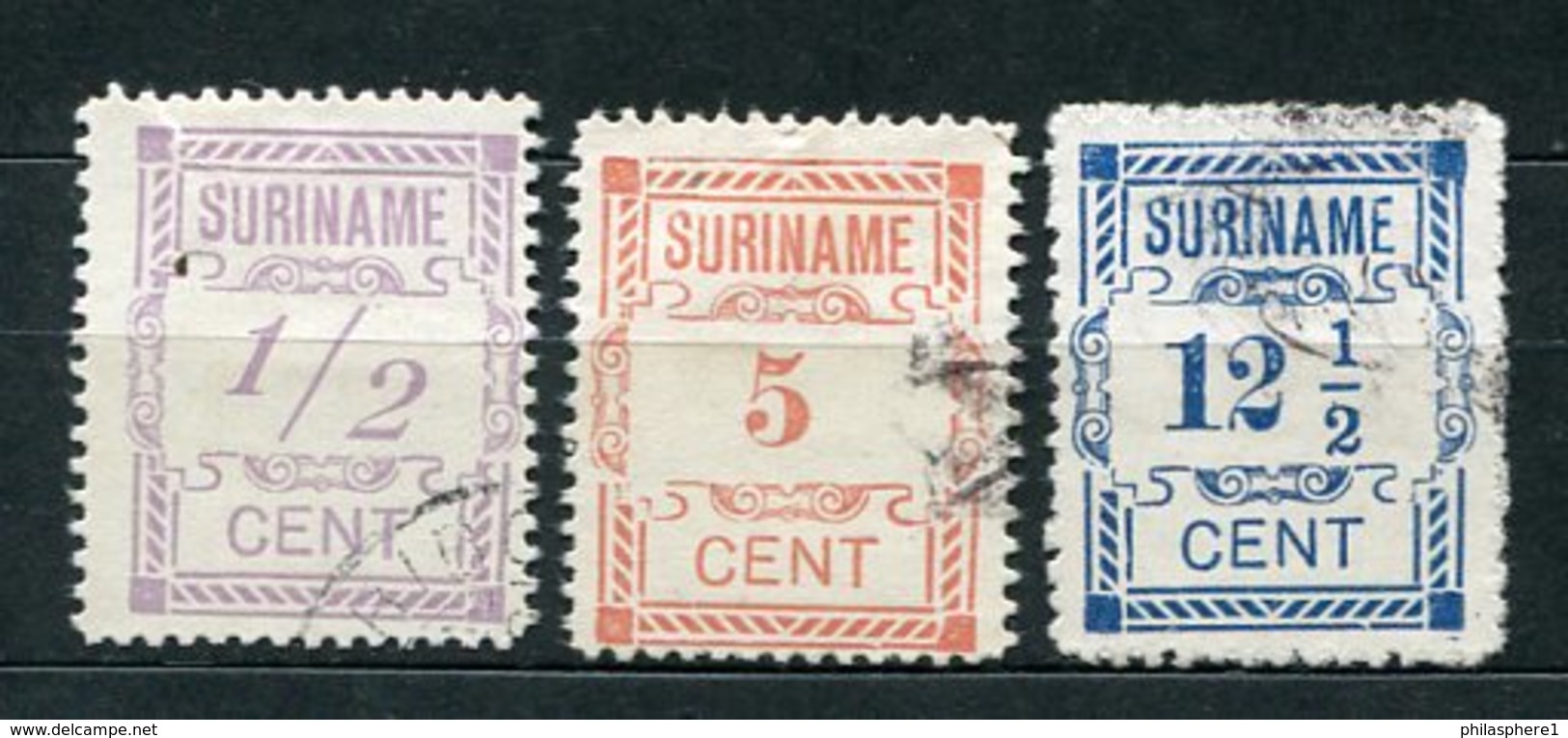 Surinam Nr.70, 72 + 73         O  Used       (048) - Surinam ... - 1975