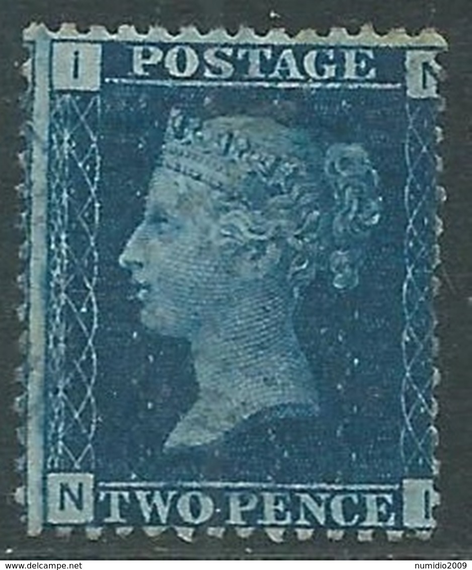 1858-79 GREAT BRITAIN USED SG 47 2d PLATE 15 (IN) - F19-8 - Gebraucht