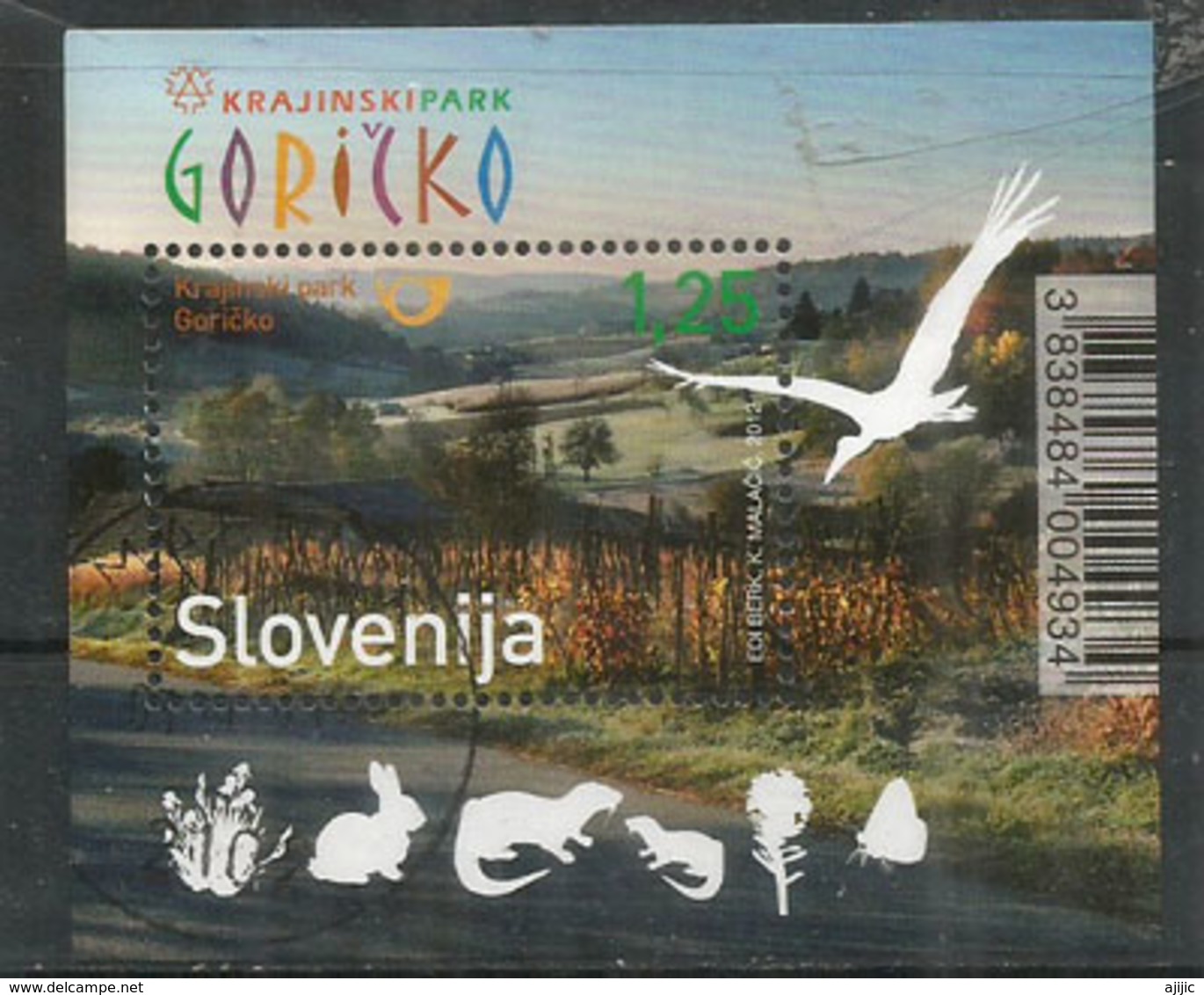 Goričko Natural Park,Flora And Fauna. Bloc-feuillet Neuf Oblitéré Haute Faciale, 1 ère Qualité, Année 2012 - Slovenië