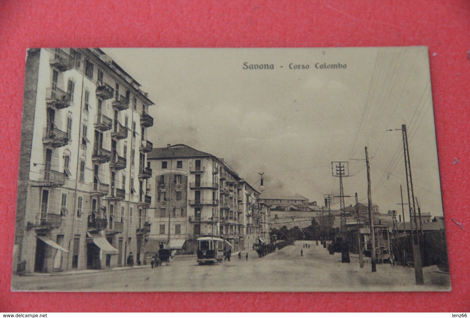Savona Corso Colombo 1916 + Tram - Altri & Non Classificati