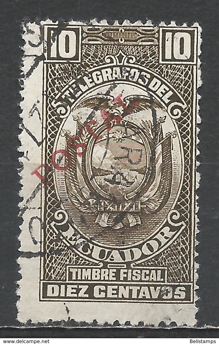 Ecuador 1935. Scott #339 (U) Telegraph Stamp ** Complete Issue - Equateur