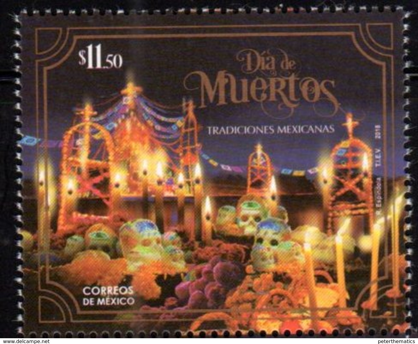 MEXICO, 2018, MNH, CELEBRATIONS, DIA DE MUERTOS, DAY OF THE DEAD, CHURCHES, 1v - Other & Unclassified