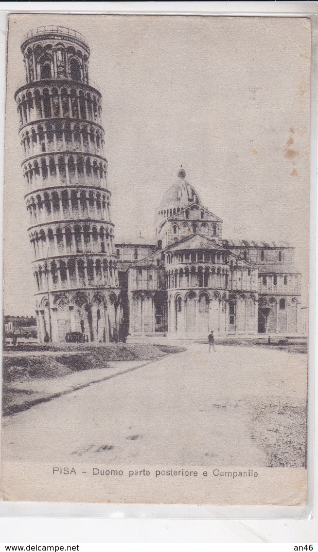 PISA DUOMO PARTE POSTERIORE E CAMPANILE VG AUTENTICA 100% - Pisa