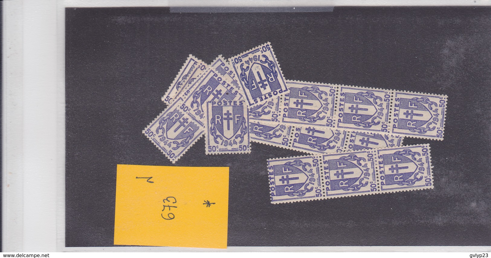 UN LOT DE 504 TIMBRES POUR GROSSISTE /CHAÎNES BRISéES/NEUF**/NEUF*/NSG/ AU 1 1/10° DE LA COTE YVERT 2015