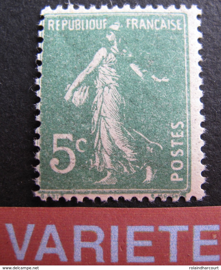 R1718/76 - 1907 - TYPE SEMEUSE - N°137 NEUF** - VARIETE ➤➤➤ Impression Incomplète " REPUBLIOUE " - Neufs