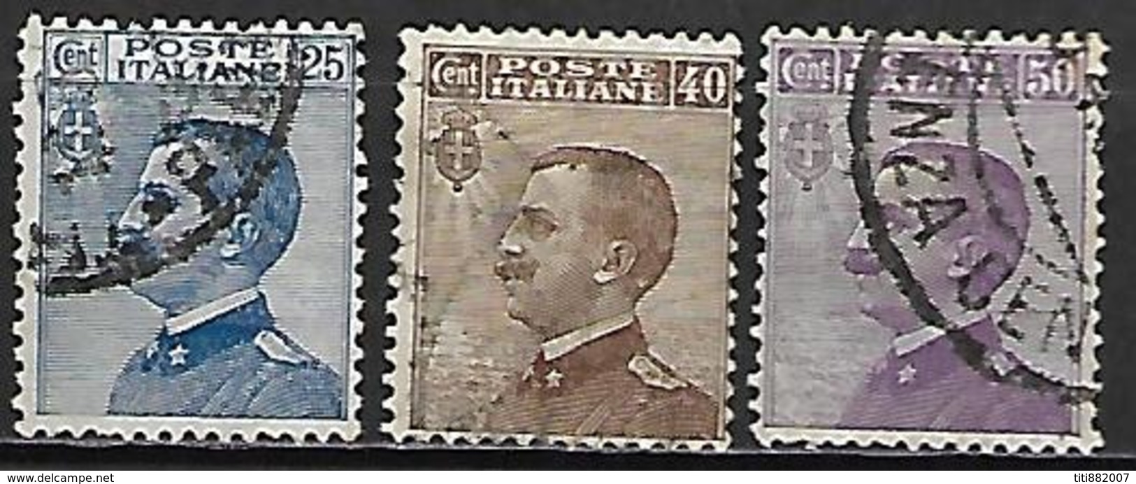 ITALIE    -    1906 .   Y&T N° 79 à 81 Oblitérés. - Oblitérés