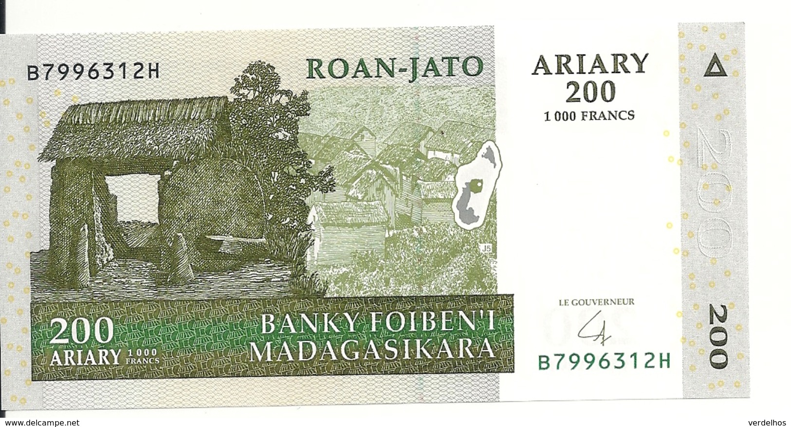 MADAGASCAR 200 ARIARY 2004 UNC P 87 - Madagascar