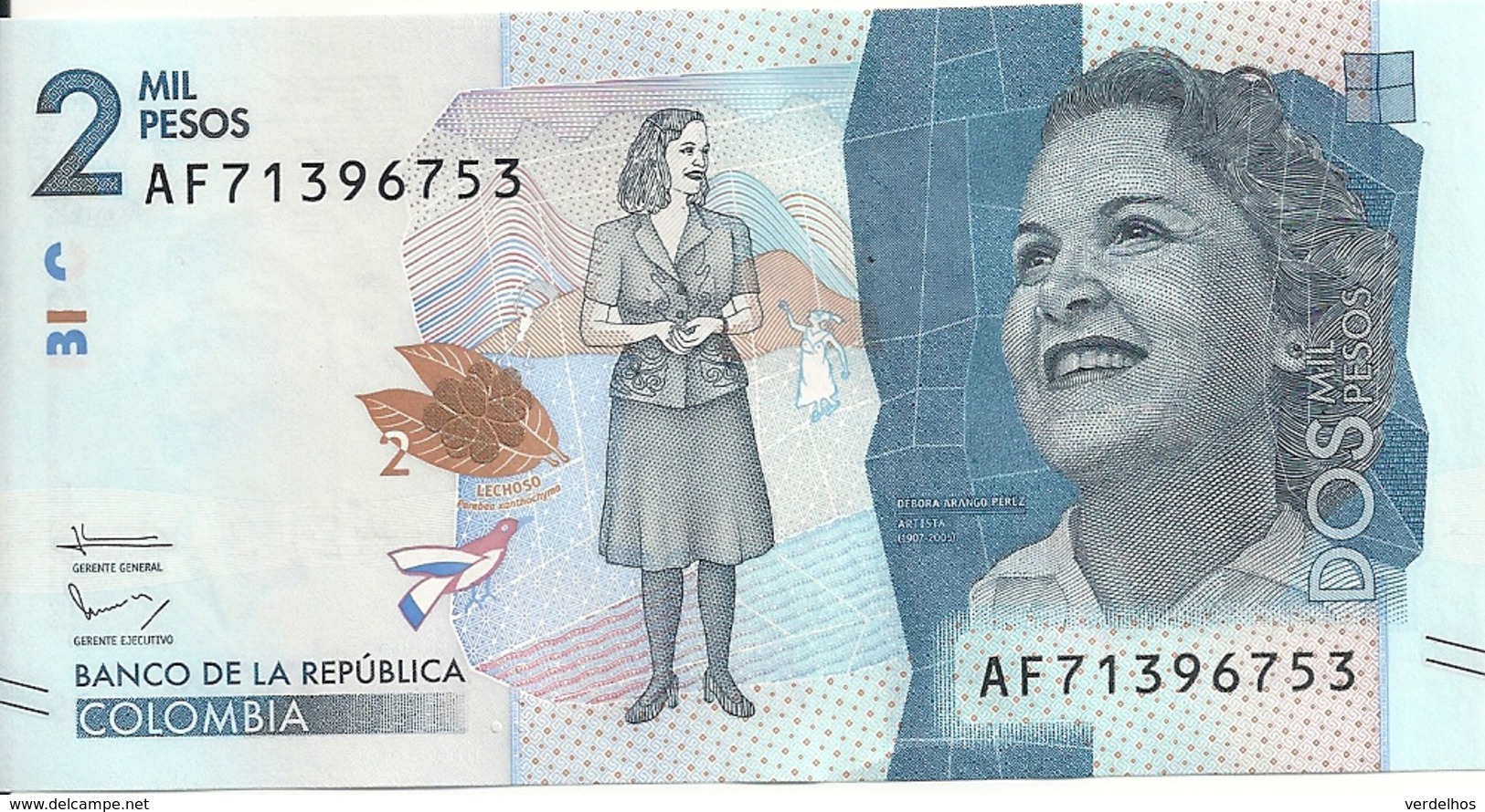 COLOMBIE 2000 PESOS 2016 UNC P 458 - Colombie