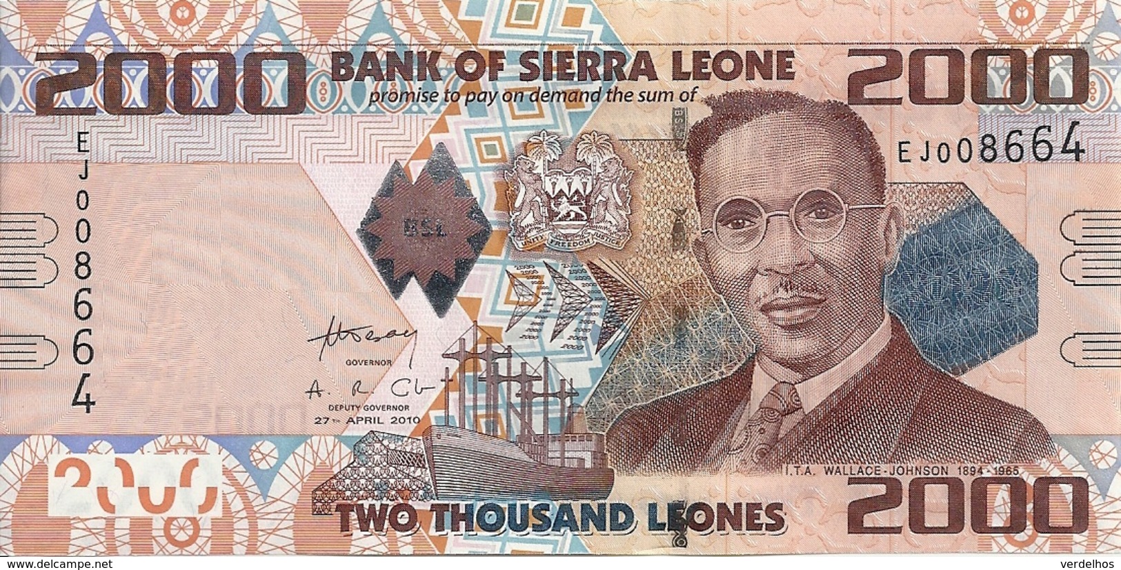 SIERRA LEONE 2000 LEONES 2010 UNC P 31 - Sierra Leone