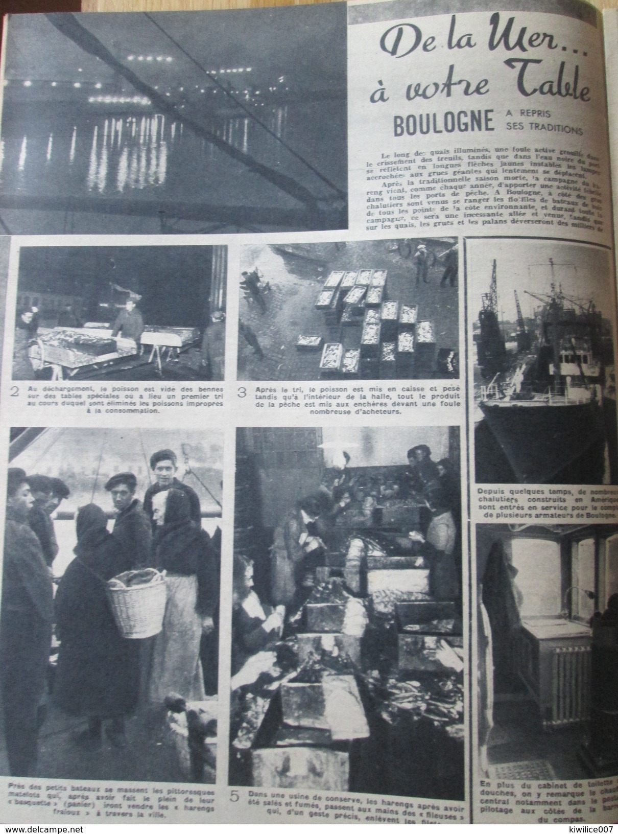 1948  Boulogne-Sur-Mer  De La Mer à La Table Traditions - Boulogne Sur Mer