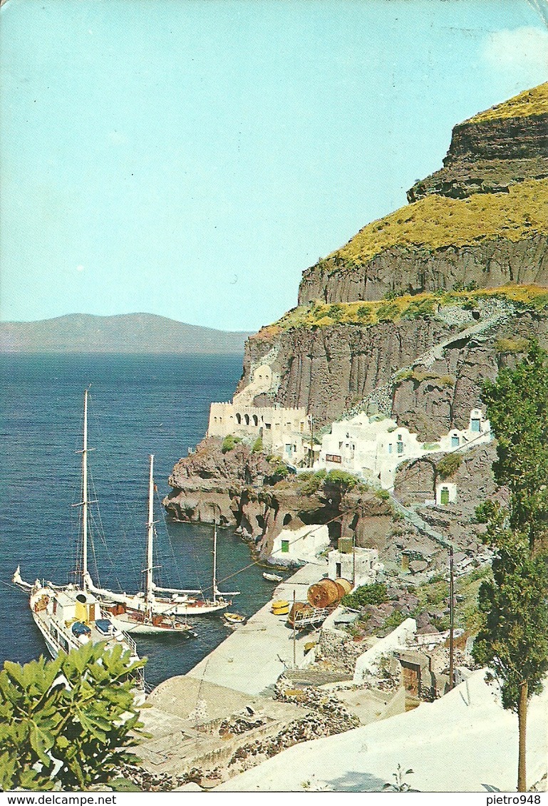 Santorini (Grecia) Vue Du Debarcadere De La Baie, View Of The Landing Stage Of The Bay, Veduta Dell'Imbarcadero - Grecia